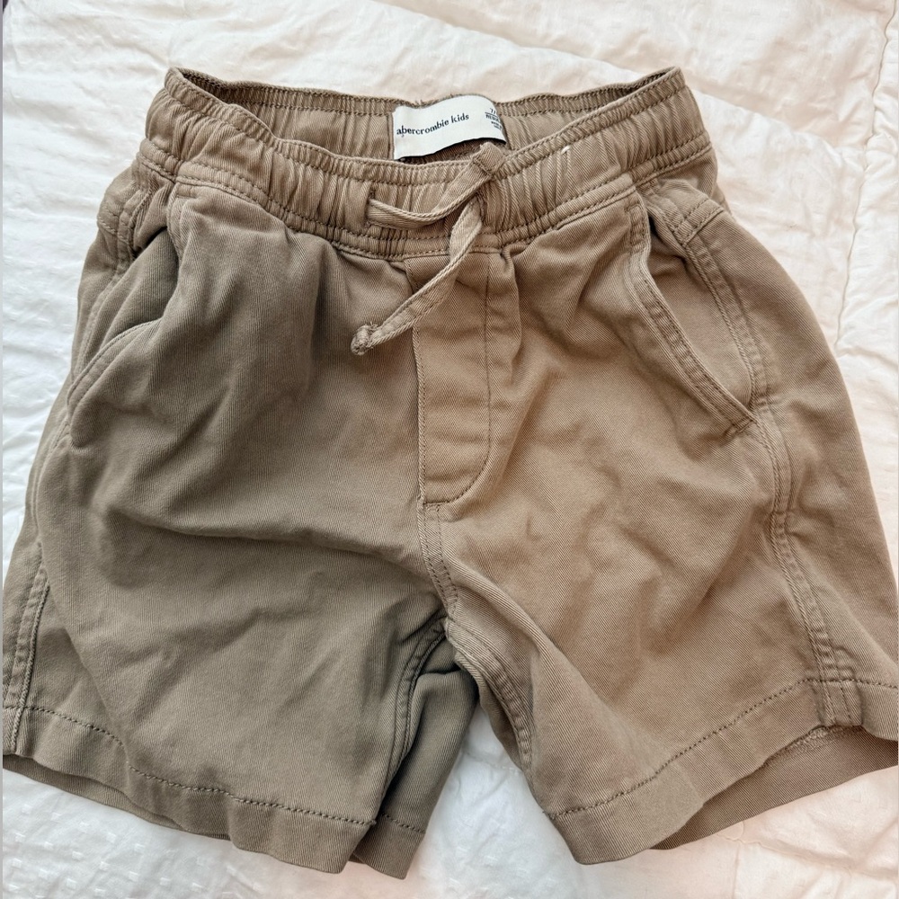 Abercrombie Kids Beige Drawstring Shorts